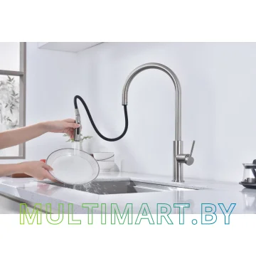 Смеситель Paulmark Senso Se215180-BS (брашированная сталь) картинка 9